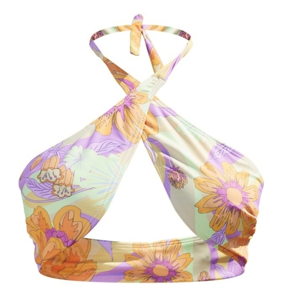 Floral Cross Front Bikini Top & Bottoms - Picture 6 of 7